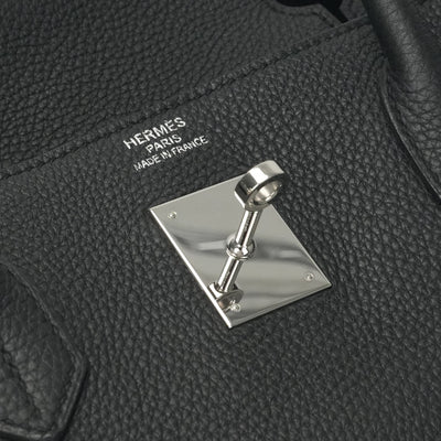 HERMES 爱马仕 Birkin 40 Birkin 40 手提袋多哥黑色银色硬件