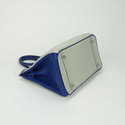 エルメス HERMES バーキン30 バーキン 30 バッグ トートバッグ トゴ グリペール Gris Perle ブルー Blue マットシルバー パーソナルオーダー バイカラー PSO