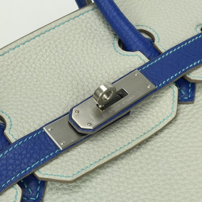 エルメス HERMES バーキン30 バーキン 30 バッグ トートバッグ トゴ グリペール Gris Perle ブルー Blue マットシルバー パーソナルオーダー バイカラー PSO