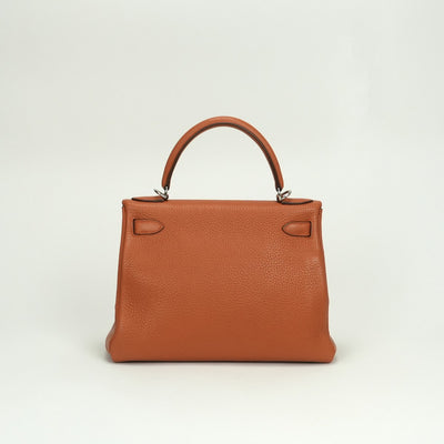 エルメス HERMES ケリー28 ケリー 28 バッグ トートバッグ ショルダーバッグ トリヨンクレマンス ポティロン potiron オレンジ orange シルバー金具