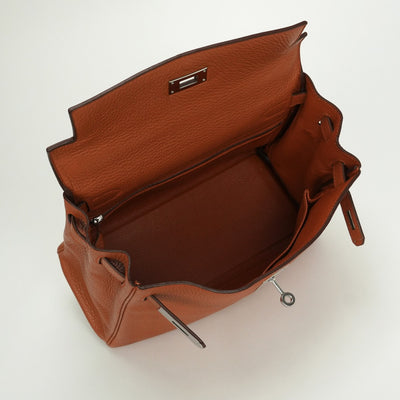 エルメス HERMES ケリー28 ケリー 28 バッグ トートバッグ ショルダーバッグ トリヨンクレマンス ポティロン potiron オレンジ orange シルバー金具