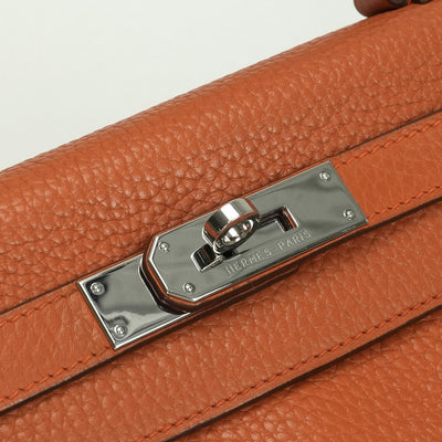 エルメス HERMES ケリー28 ケリー 28 バッグ トートバッグ ショルダーバッグ トリヨンクレマンス ポティロン potiron オレンジ orange シルバー金具
