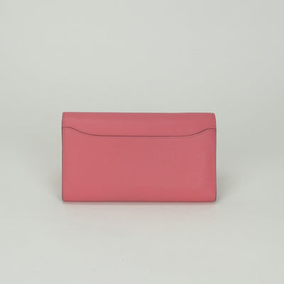 エルメス HERMES コンスタンスロング コンスタンス ロング 財布 長財布 ロングウォレット エバーカラー ローズアザレ Rose Azalee ピンク Pink シルバー金具