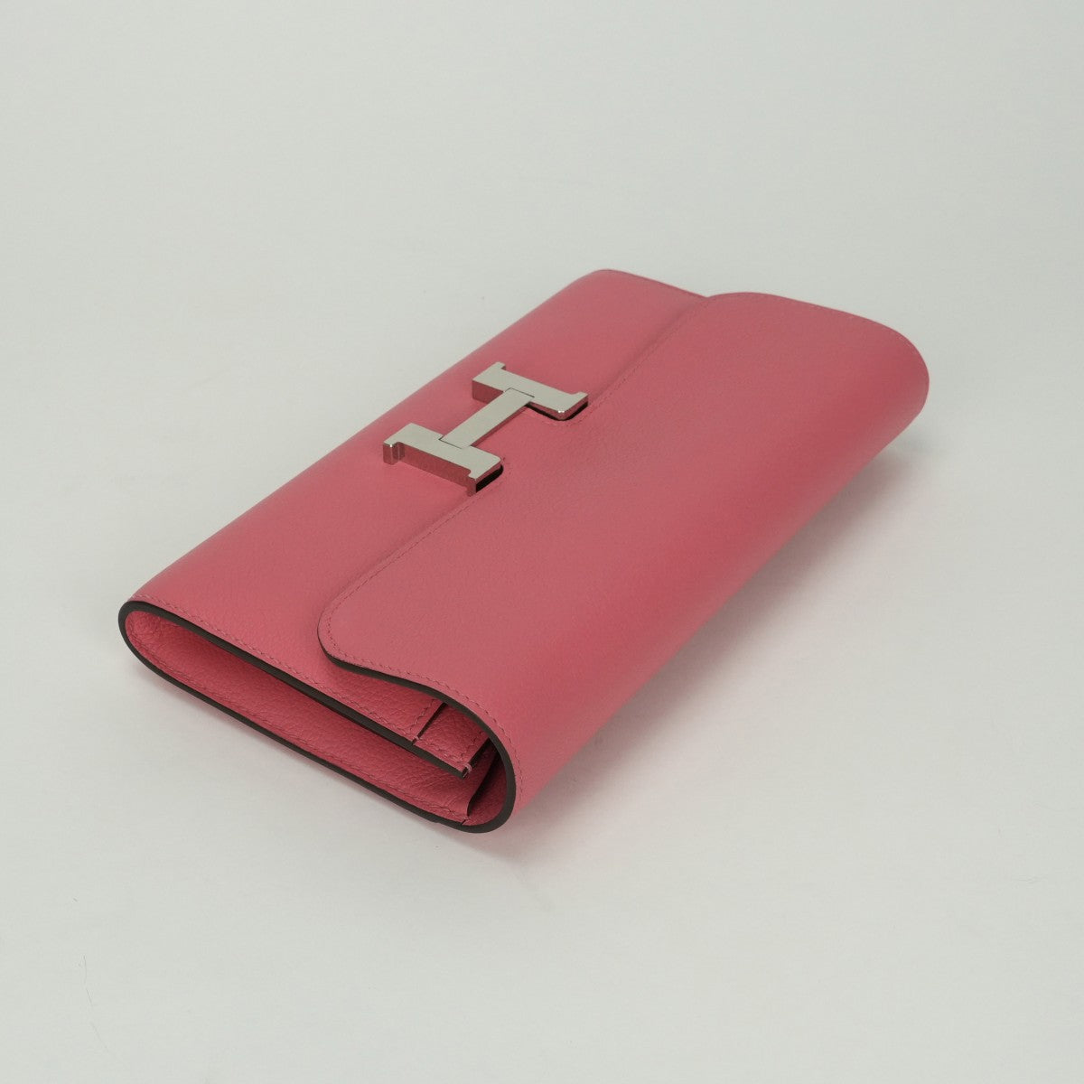 エルメス HERMES コンスタンスロング コンスタンス ロング 財布 長財布 ロングウォレット エバーカラー ローズアザレ Rose Azalee ピンク Pink シルバー金具