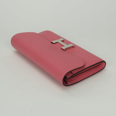 エルメス HERMES コンスタンスロング コンスタンス ロング 財布 長財布 ロングウォレット エバーカラー ローズアザレ Rose Azalee ピンク Pink シルバー金具