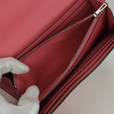 エルメス HERMES コンスタンスロング コンスタンス ロング 財布 長財布 ロングウォレット エバーカラー ローズアザレ Rose Azalee ピンク Pink シルバー金具