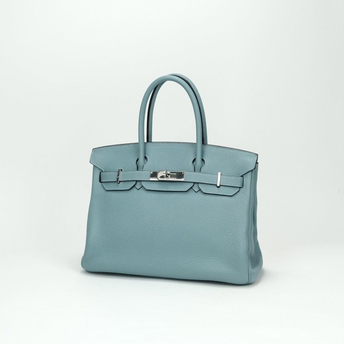 HERMES HERMES Birkin 30 Birkin 30 Tote bag Togo Ciel Ciel Blue Blue Silver hardware Birkin 30Togo Ciel