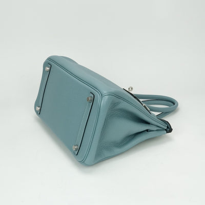 HERMES HERMES Birkin 30 Birkin 30 Tote bag Togo Ciel Ciel Blue Blue Silver hardware Birkin 30Togo Ciel