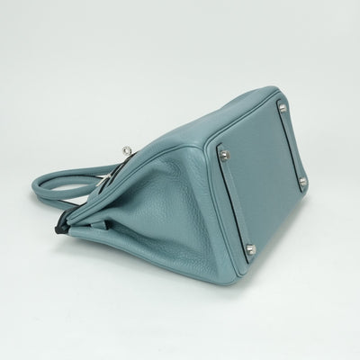 HERMES HERMES Birkin 30 Birkin 30 Tote bag Togo Ciel Ciel Blue Blue Silver hardware Birkin 30Togo Ciel