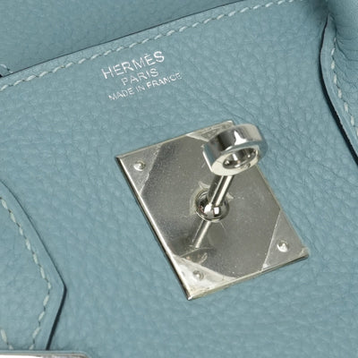 HERMES HERMES Birkin 30 Birkin 30 Tote bag Togo Ciel Ciel Blue Blue Silver hardware Birkin 30Togo Ciel