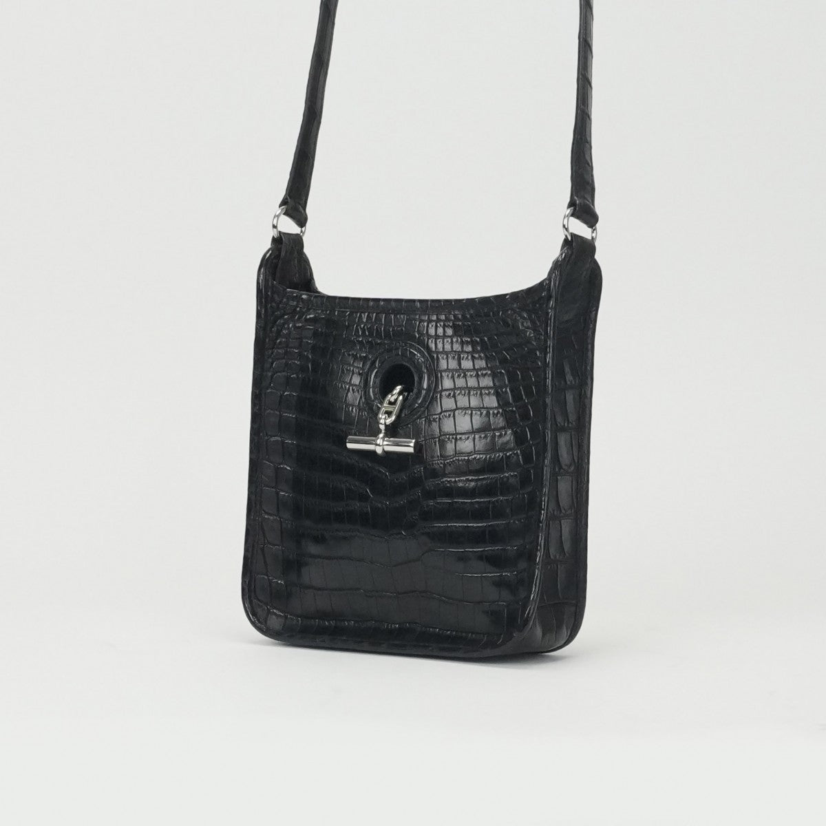 エルメス HERMES ヴェスパTPM ヴェスパ TPM バッグ ショルダーバッグ ニロティカス クロコダイル ノワール ブラック 黒 シルバー金具
