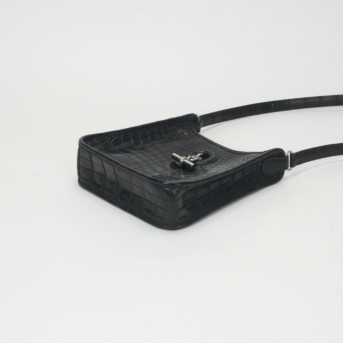 エルメス HERMES ヴェスパTPM ヴェスパ TPM バッグ ショルダーバッグ ニロティカス クロコダイル ノワール ブラック 黒 シルバー金具