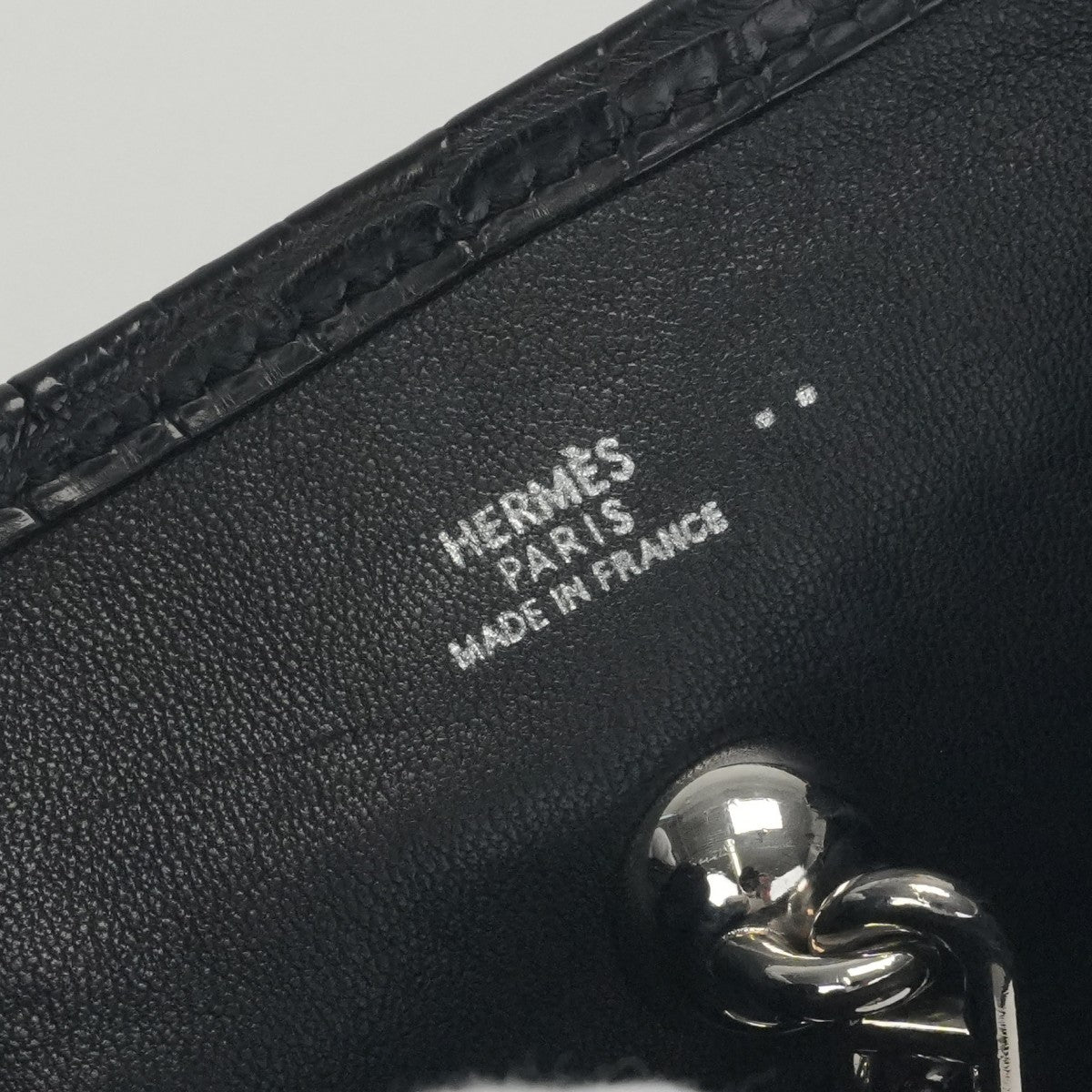 エルメス HERMES ヴェスパTPM ヴェスパ TPM バッグ ショルダーバッグ ニロティカス クロコダイル ノワール ブラック 黒 シルバー金具