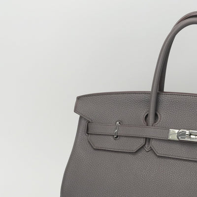エルメス HERMES バーキン40 バーキン 40 バッグ トートバッグ トゴ エタン グレー シルバー金具