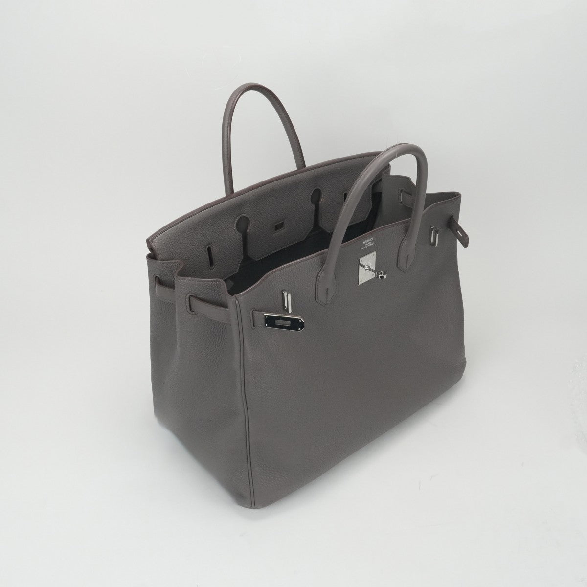 エルメス HERMES バーキン40 バーキン 40 バッグ トートバッグ トゴ エタン グレー シルバー金具