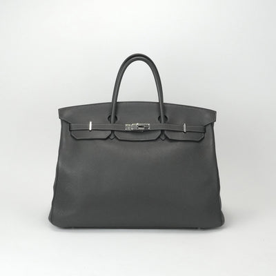 エルメス HERMES バーキン40 バーキン 40 バッグ トートバッグ トリヨンクレマンス グラファイト グレー シルバー金具 ハンドバッグ