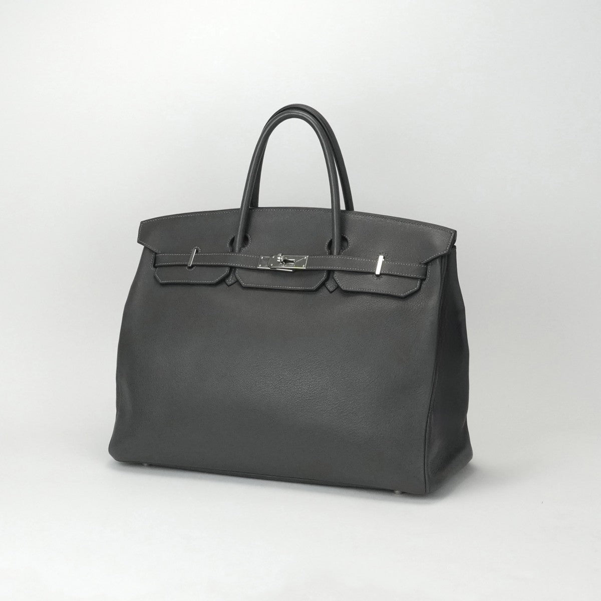 エルメス HERMES バーキン40 バーキン 40 バッグ トートバッグ トリヨンクレマンス グラファイト グレー シルバー金具 ハンドバッグ