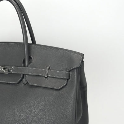 エルメス HERMES バーキン40 バーキン 40 バッグ トートバッグ トリヨンクレマンス グラファイト グレー シルバー金具 ハンドバッグ