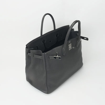 エルメス HERMES バーキン40 バーキン 40 バッグ トートバッグ トリヨンクレマンス グラファイト グレー シルバー金具 ハンドバッグ