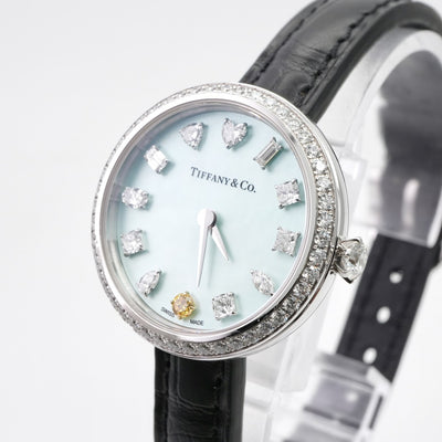 ティファニー TIFFANY&Co. エタニティ 時計 腕時計 ブルー 腕時計　ブルーシェル　ホワイトゴールド　ダイヤモンド