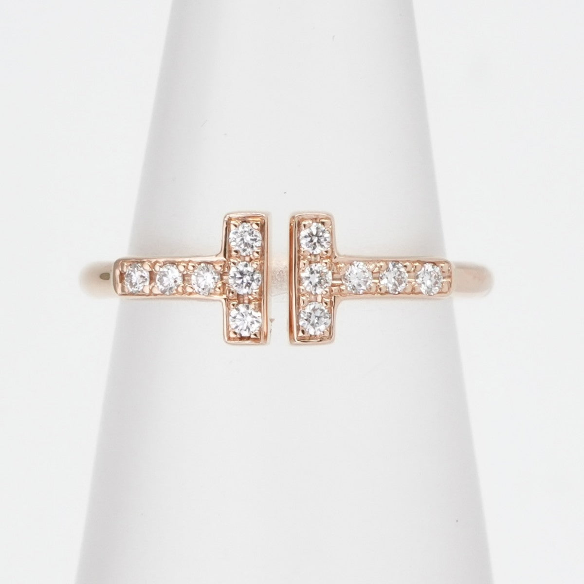 ティファニー TIFFANY&Co. ダイヤモンド ワイヤー リング Tワイヤー ティファニー T リング 指輪 750PG ピンクゴールド ダイヤリング ローズゴールド