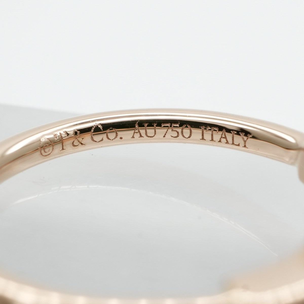 ティファニー TIFFANY&Co. ダイヤモンド ワイヤー リング Tワイヤー ティファニー T リング 指輪 750PG ピンクゴールド ダイヤリング ローズゴールド