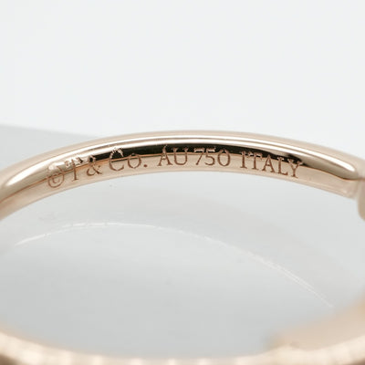 ティファニー TIFFANY&Co. ダイヤモンド ワイヤー リング Tワイヤー ティファニー T リング 指輪 750PG ピンクゴールド ダイヤリング ローズゴールド