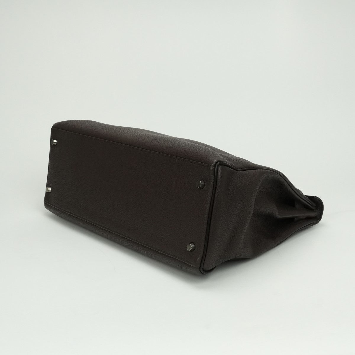 エルメス HERMES ケリー40 ケリー 40 ヴェルソ バッグ トートバッグ トゴ ハバナ Havane ノワール noir ブラウン brown ブラック black 茶 黒 シルバー金具　ルテニウム金具 バイカラー ハンドバッグ