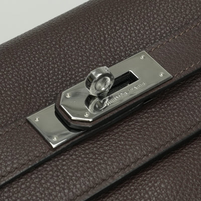 エルメス HERMES ケリー40 ケリー 40 ヴェルソ バッグ トートバッグ トゴ ハバナ Havane ノワール noir ブラウン brown ブラック black 茶 黒 シルバー金具　ルテニウム金具 バイカラー ハンドバッグ