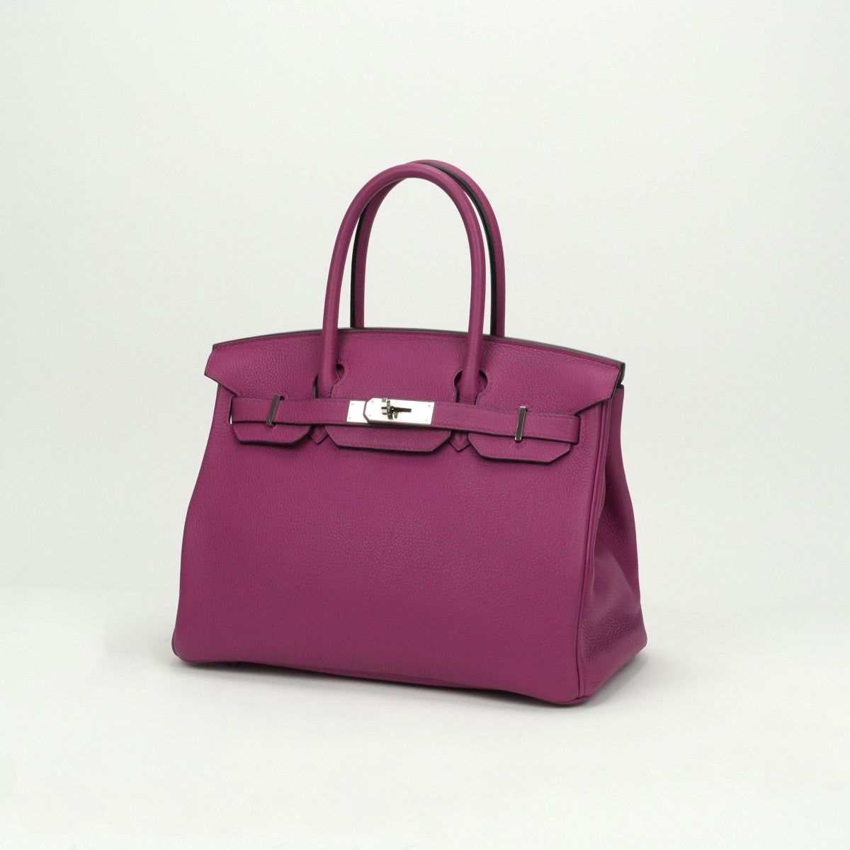 HERMES HERMES Birkin 30 Birkin 30 Bag Tote Bag Togo Rose Purple Pink Purple Purple Silver Metal Fitting Handbag