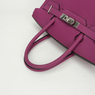 HERMES HERMES Birkin 30 Birkin 30 Bag Tote Bag Togo Rose Purple Pink Purple Purple Silver Metal Fitting Handbag