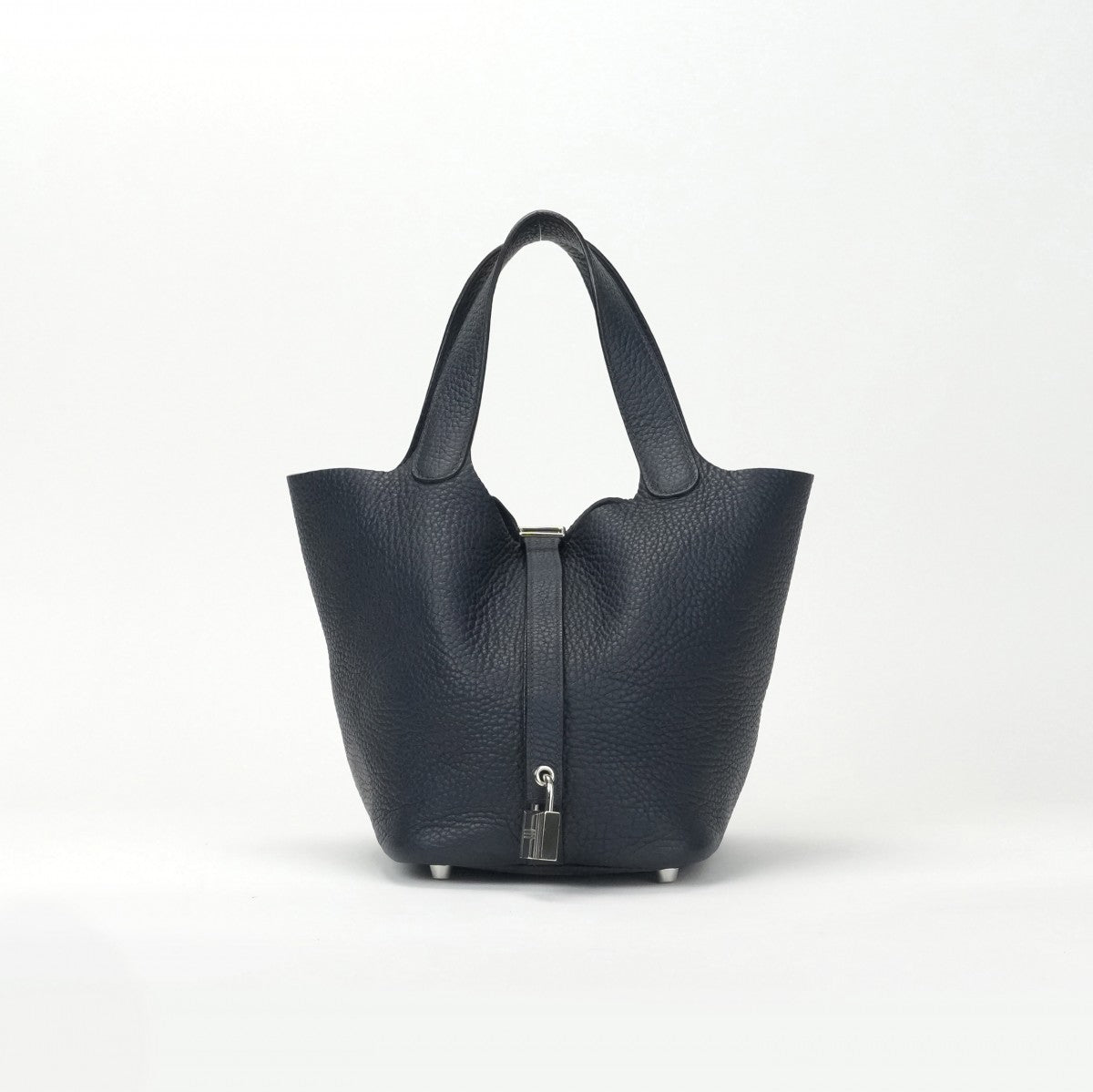 エルメス HERMES ピコタンロックPM ピコタンPM ピコタンロック18 バッグ トートバッグ トリヨンクレマンス ブルーオブスキュール ダークブルー 青 シルバー金具 ハンドバッグ