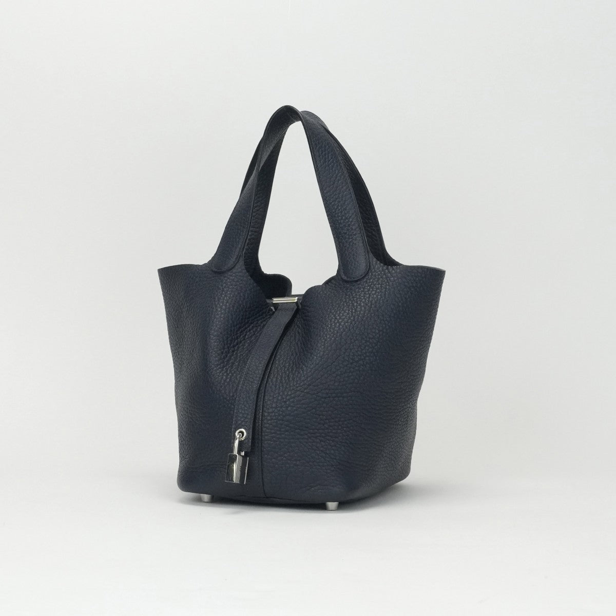 エルメス HERMES ピコタンロックPM ピコタンPM ピコタンロック18 バッグ トートバッグ トリヨンクレマンス ブルーオブスキュール ダークブルー 青 シルバー金具 ハンドバッグ