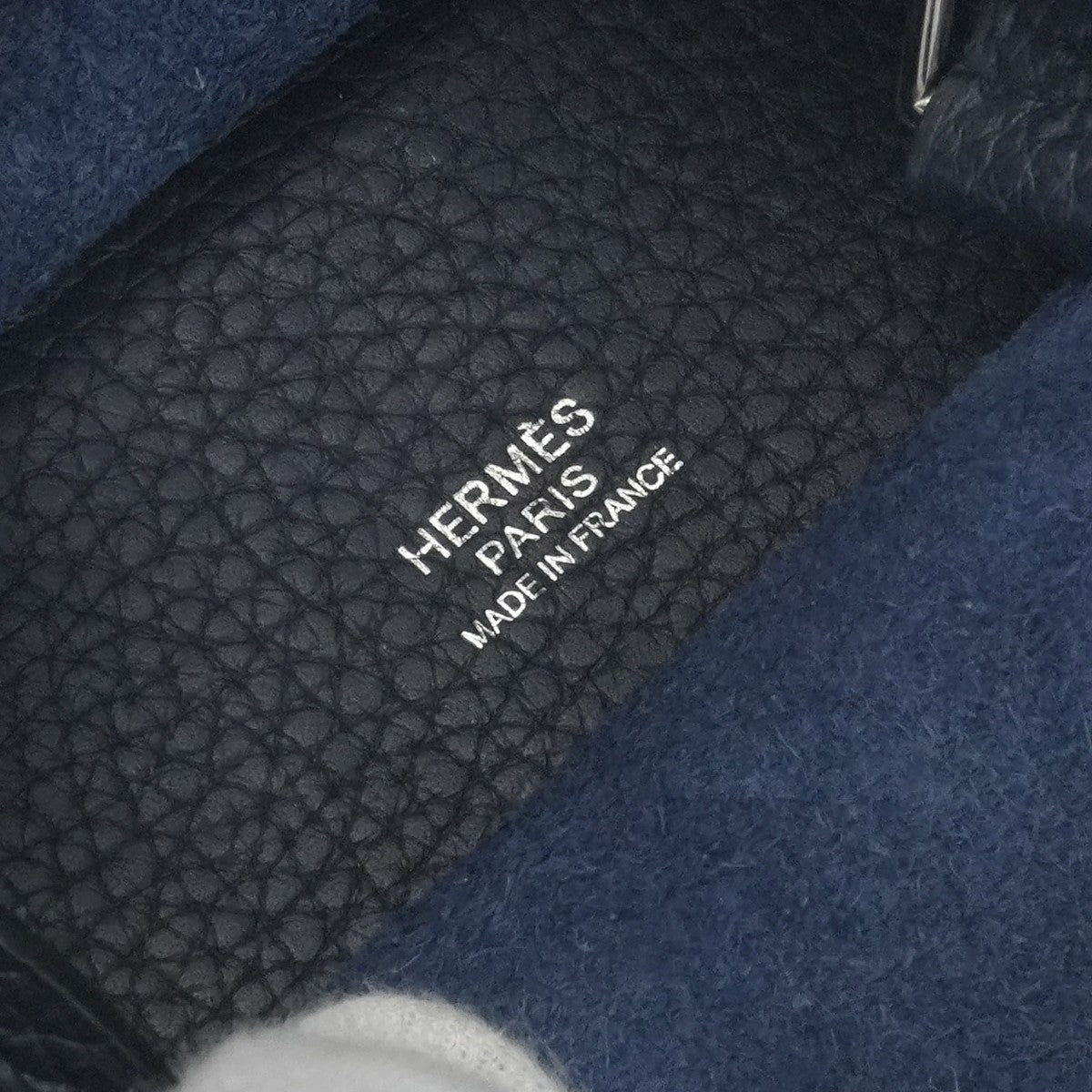 エルメス HERMES ピコタンロックPM ピコタンPM ピコタンロック18 バッグ トートバッグ トリヨンクレマンス ブルーオブスキュール ダークブルー 青 シルバー金具 ハンドバッグ
