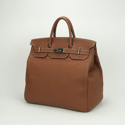 エルメス HERMES オータクロア40 オータクロア 40 バッグ トートバッグ トゴ ゴールド Gold ブラウン brown 茶 シルバー金具