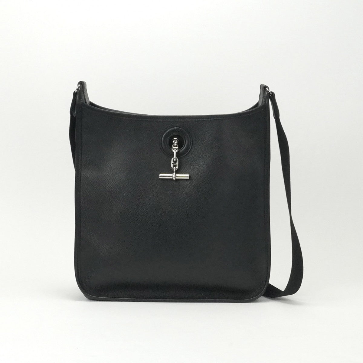 エルメス HERMES ヴェスパPM ヴェスパ PM バッグ ショルダーバッグ エプソン ノワール ブラック 黒 シルバー金具 ヴォーエプソン
