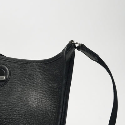 エルメス HERMES ヴェスパPM ヴェスパ PM バッグ ショルダーバッグ エプソン ノワール ブラック 黒 シルバー金具 ヴォーエプソン