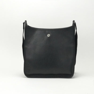 エルメス HERMES ヴェスパPM ヴェスパ PM バッグ ショルダーバッグ エプソン ノワール ブラック 黒 シルバー金具 ヴォーエプソン