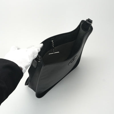 エルメス HERMES ヴェスパPM ヴェスパ PM バッグ ショルダーバッグ エプソン ノワール ブラック 黒 シルバー金具 ヴォーエプソン