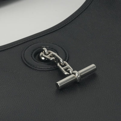 エルメス HERMES ヴェスパPM ヴェスパ PM バッグ ショルダーバッグ エプソン ノワール ブラック 黒 シルバー金具 ヴォーエプソン