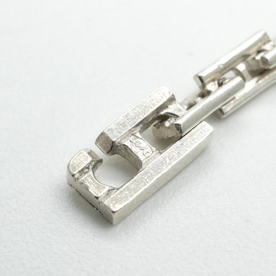 エルメス HERMES ヘラクレス ヘラクレス ブレスレット バングル カフ Ag925 シルバー 銀 Hロゴ　希少　レア