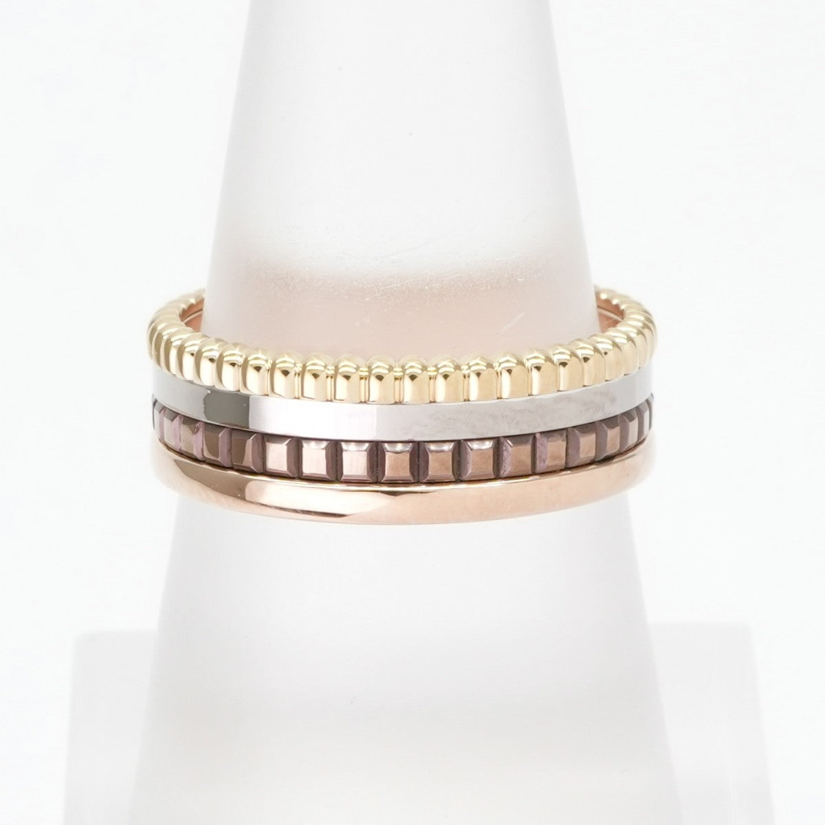 BOUCHERON Boucheron Quatre Classic Ring Small Quatre ring Quatre Classic Ring 750黄金粉红色白色金色黄金棕色黄金黄金白色金色粉红色棕色棕色PVD