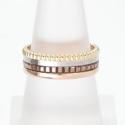 ブシュロン BOUCHERON キャトル クラシック リング スモール キャトルリング キャトルスモール quatre classique リング 指輪 750 イエローゴールド　ピンクゴールド　ホワイトゴールド　ブラウン イエローゴールド ホワイトゴールド ピンクゴールド ブラウンPVD