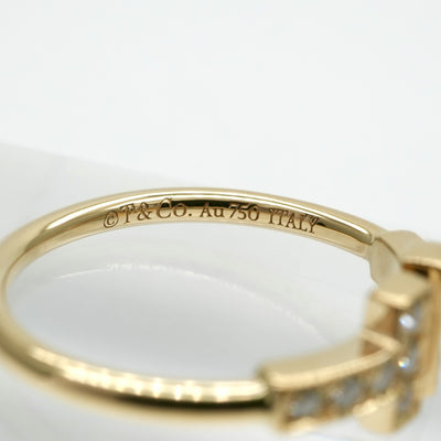 Tiffany & Co. TIFFANY&Co. Diamond Wire Ring T Wire Tiffany & Co. T-ring 750YG yellow gold diamond ring yellow gold