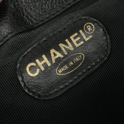 CHANEL 샤넬 백팩 Triple coco 배낭 백 배낭 백팩 캐비어 스킨 블랙 골드 메탈