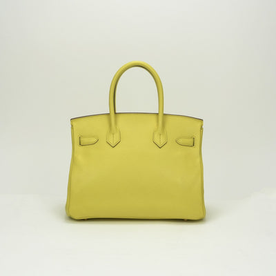 HERMES HERMES Birkin 30 Birkin 30 Bag Tote Bag Epson Souffle SOUFRE Yellow Gold Hardware Handbag Vo Epson
