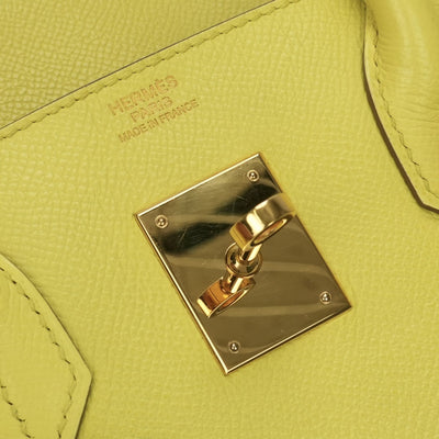 HERMES HERMES Birkin 30 Birkin 30 Bag Tote Bag Epson Souffle SOUFRE Yellow Gold Hardware Handbag Vo Epson