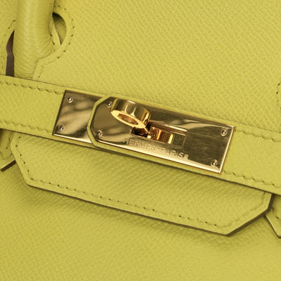 HERMES HERMES Birkin 30 Birkin 30 Bag Tote Bag Epson Souffle SOUFRE Yellow Gold Hardware Handbag Vo Epson