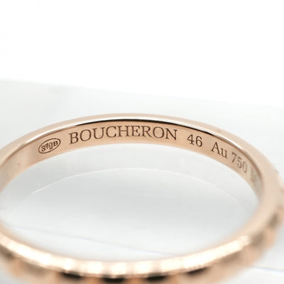 BOUCHERON BOUCHERON Cru de Paris Ring Quatre clou de Paris Cattle Ring 750PG Pink Gold Wedding Ring Marriage Ring Pink Gold