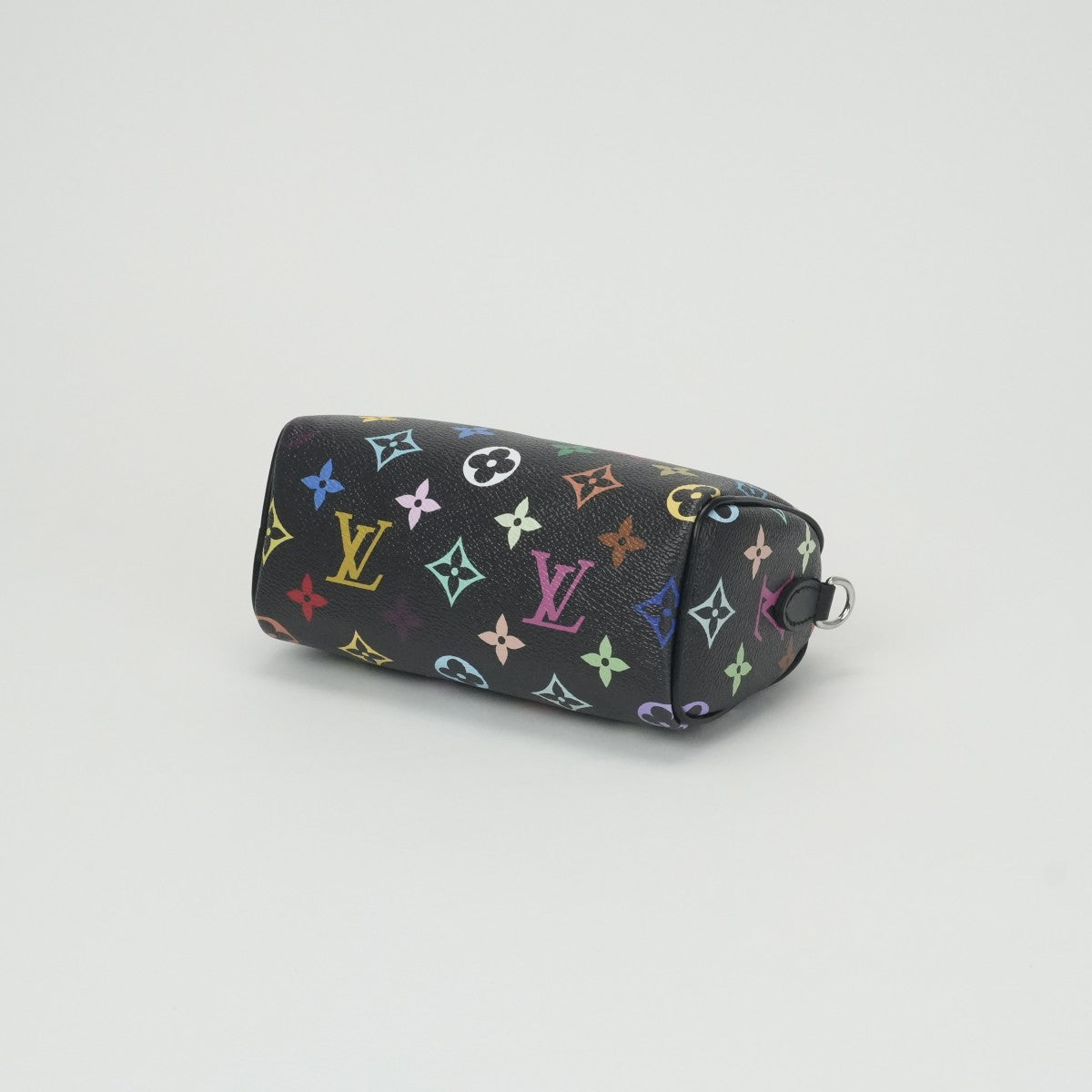 ルイヴィトン LOUIS VUITTON ナノ スピーディ バッグ トートバッグ ショルダーバッグ モノグラム キャンバス ノワール ブラック 黒 シルバー金具 LV×TM